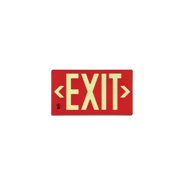 Panduit SAFETY SIGN, GLOW IN THE DARK, EXIT SIGN, PL CS, 1 FACE,  PSSE020RD